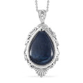 Karis Vivianite 16.00 ctw Pendant in Platinum Bond with Stainless Steel Necklace 20 Inches - Sticky add to cart bar