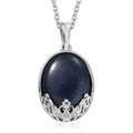 Australian Vivianite 12.10 ctw Pendant Necklace 20 Inches in Stainless Steel - Sticky add to cart bar