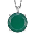 Karis Verde Onyx 13.90 ctw Tree of Life Pendant in Platinum Bond with Stainless Steel Necklace 20 Inches - Sticky add to cart bar