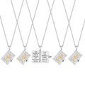 Set of 2 Bible Pendant Necklace in ION Plated YG and Steel 24 Inches - Sticky add to cart bar