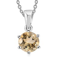 Karis Brazilian Citrine Pendant in Platinum Bond with Stainless Steel Necklace (20 Inches) 1.85 ctw