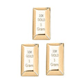 Set of 3 10K Yellow Gold Bar 3.0 Grams - Sticky add to cart bar