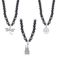 Hematite 1320.00 ctw Set of 3 Necklace 20 Inches