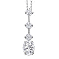 Simulated Diamond 2.75 ctw Pendant Necklace in Sterling Silver 18 Inches - Sticky add to cart bar