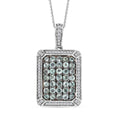 Narsipatnam Alexandrite, White Zircon Pendant Necklace (20 Inches) in Rhodium Over Sterling Silver 2.30 ctw - Sticky add to cart bar