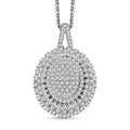 Doorbuster Diamond Pendant Necklace (20 Inches) in Rhodium Over Sterling Silver 1.00 ctw - Sticky add to cart bar