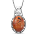 Cherrycreek Solitaire Pendant in Platinum Over Copper with Stainless Steel Necklace (20 Inches) 13.90 ctw - Sticky add to cart bar