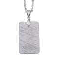 Marvelous Meteorites Bar Pendant Necklace in Rhodium Over Sterling Silver 24 Inches - Sticky add to cart bar