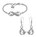 Bali Legacy Set of 2 Filigiri with Dragonfly Sterling Silver Bracelet (8.00In) and Earring (19.25 g) - Sticky add to cart bar