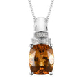 Golden Scapolite Pendant Necklace 20 Inches in Platinum Over Sterling Silver 3.70 ctw - Sticky add to cart bar