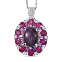 Necklace in Rhodium Over Sterling Silver 20 Inches