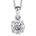 J Francis Embellished with Zirconia by Swarovski 3.50 ctw Pendant in Sterling Silver with Stainless Steel Necklace 20 Inches (Del. in 10-12 Days) - Sticky add to cart bar