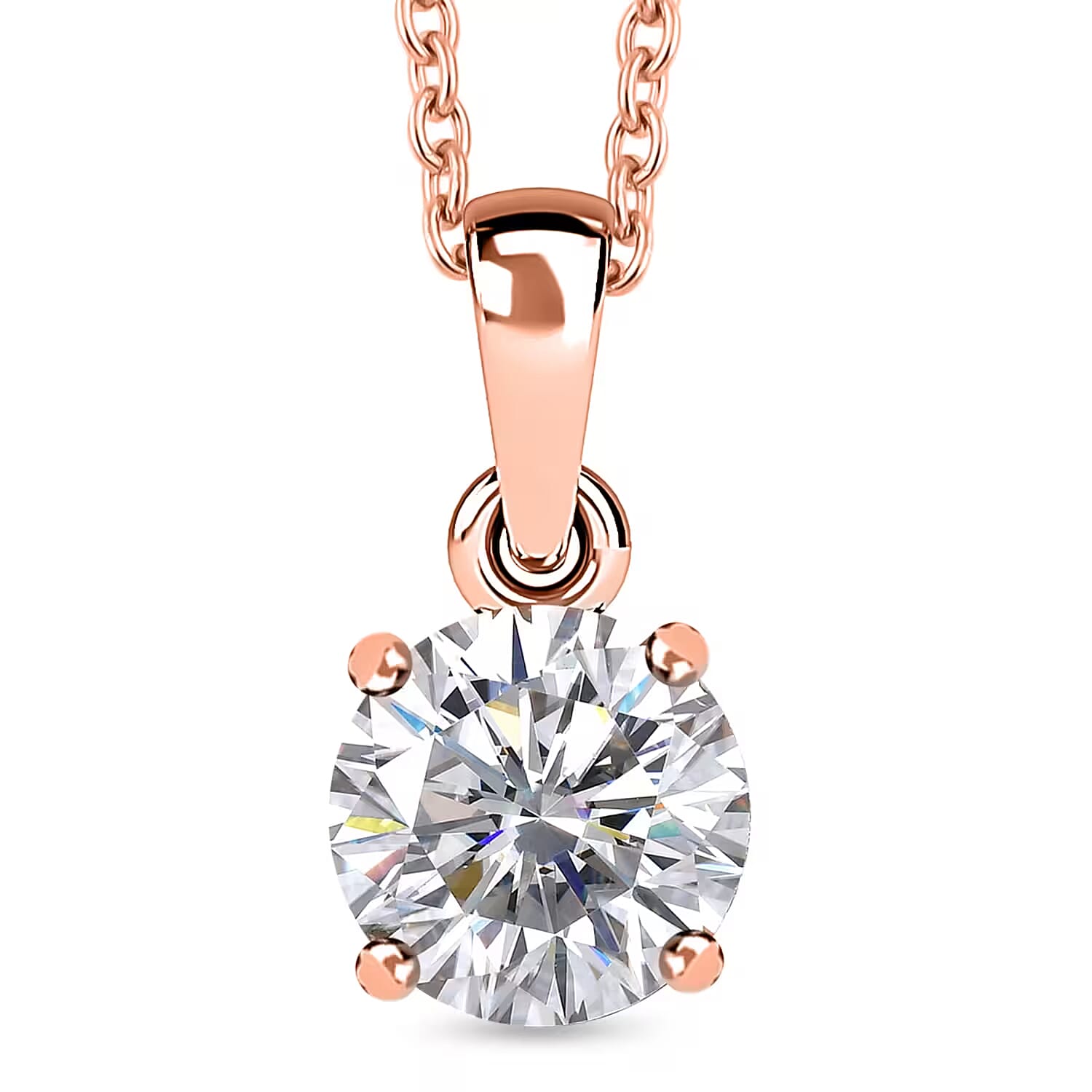 J Francis Embellished with Zirconia by Swarovski 3.50 ctw Pendant in Sterling Silver with Stainless Steel Necklace 20 Inches (Del. in 10-12 Days)