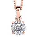 J Francis Embellished with Zirconia by Swarovski 3.50 ctw Pendant in Sterling Silver with Stainless Steel Necklace 20 Inches (Del. in 10-12 Days) - Sticky add to cart bar