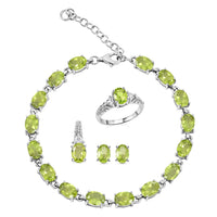 African Amethyst and White Topaz 16.50 ctw Bracelet (7In), Ring , Stud Earrings and Pendant in Rhodium Over Sterling Silver