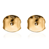 Platinum Ove Sterling Silver Set of 4 Push Back (1.05 g)