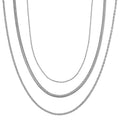 Chain Necklace Set in Stainless Steel (16, 18 & 22 Inches) - Sticky add to cart bar