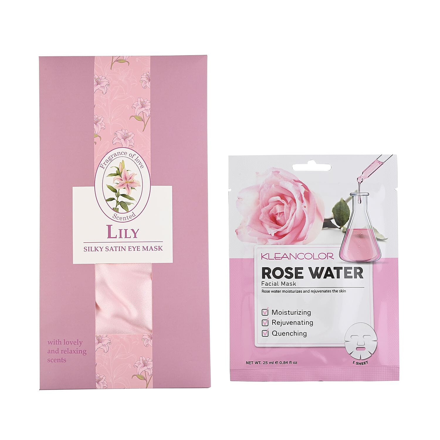 KleanColor Collagen Sheet Mask in Display and Clarity Sage Infused Scented Silky Satin Eye Mask