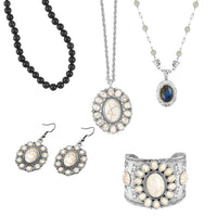 Multi Gemstone 265.35 ctw 5pcs Jewelry Set in Silvertone and 18K YG Plated