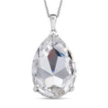 J Francis Embellished with Crystal by Swarovski Pendant Necklace (20 Inches) in Rhodium Over Sterling Silver - Sticky add to cart bar