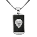 Dogtag Pendant Necklace in Stainless Steel (24 Inches) - Sticky add to cart bar