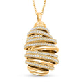 Clarte Dorma Collection Moissanite 1.05 ctw Pendant Necklace in Vermeil Yellow Gold Over Sterling Silver 18-20 Inches - Sticky add to cart bar