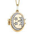 Moissanite Pendant Necklace (20 Inches) in 18K Vermeil YG Over Sterling Silver 0.70 ctw - Sticky add to cart bar