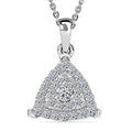 Luxuriant Lab Grown Diamond (SI) Pendant Necklace (20 Inches) in Rhodium Over Sterling Silver 0.35 ctw - Sticky add to cart bar
