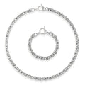 Set of Necklace (20 Inches) and Bracelet (8In) in Stainless Steel - Sticky add to cart bar