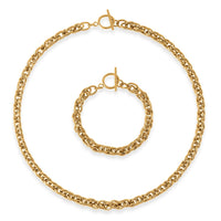 Set of Necklace (20 Inches) and Bracelet (8In) in Stainless Steel