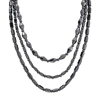 Hematite 600.00 ctw Set of 3 Necklace (20 Inches)