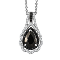 Karis Elite Shungite and Multi Gemstome 1.70 ctw Royal Crown Pendant in Platinum Bond with Stainless Steel Necklace 20 Inches