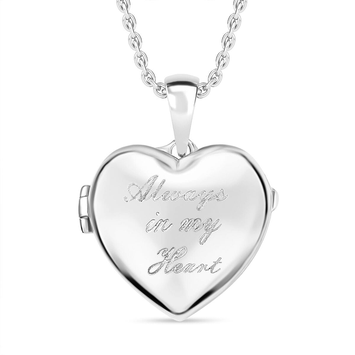 Karis Pendant in Platinum Bond with Stainless Steel Necklace (20 Inches)