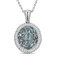 Narsipatnam Alexandrite and Diamond 1.50 ctw Blooming Radiance Pendant Necklace in Rhodium Over Sterling Silver 20 Inches - Sticky add to cart bar