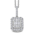 Luxuriant Lab Grown Diamond G SI 0.50 ctw Pendant Necklace in Sterling Silver 18 Inches - Sticky add to cart bar