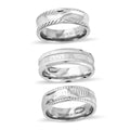 Set of 3 Ring in Stainless Steel (Size 6.0) - Sticky add to cart bar