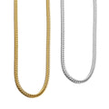 Set of 2 Wheat Chain Necklace in ION Plated YG and Stainless Steel 24 Inches - Sticky add to cart bar