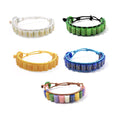 Set of 5 Multi Color Jade (D) and Natural Jade 1075.00 ctw Fengshui Prayer Wheel Cord Bracelet (6.0-9.0In) - Sticky add to cart bar