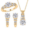 Yellow Gold Over Sterling Silver