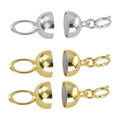 Set of 3 - 10K White and Yellow Solid Gold Magnetic Lock (2.35 g) - Sticky add to cart bar