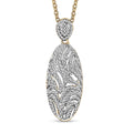 Karis Diamond Pendant in 18K YG Plated with Stainless Steel Necklace 20 Inches - Sticky add to cart bar