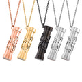 Set of 5 - Simulated Multi Color Diamond 3.20 ctw Kaleidoscope Pendant Necklace in ION Plated YG, RG, Black and Stainless Steel 30-32 Inches - Sticky add to cart bar