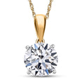 Luxuriant Lab Grown Diamond E-F VS 3.00 ctw Pendant Necklace in 14K Yellow Gold 20 Inches - Sticky add to cart bar