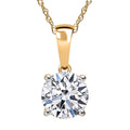 Luxuriant Lab Grown Diamond E-F VS 2.00 ctw Pendant Necklace in 14K Yellow Gold 20 Inches - Sticky add to cart bar