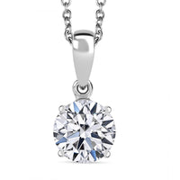 IGI Certified Luxuriant Lab Grown Diamond E-F VS 1.50 ctw Pendant Necklace in 950 Platinum 20 Inches