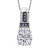 Moissanite & Blue Sapphire