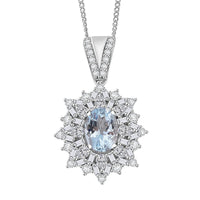 D'Joy Ouro Fino Rubellite, Moissanite Pendant Necklace (18 Inches) in Rhodium Over Sterling Silver 2.60 ctw