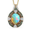 Ethiopian Welo Opal & Tsavorite Garnet