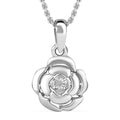 Luxuriant Lab Grown Diamond Pendant in Sterling Silverwith Stainless Steel Necklace (20 Inches) - Sticky add to cart bar