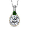 Moissanite & Chrome Diopside